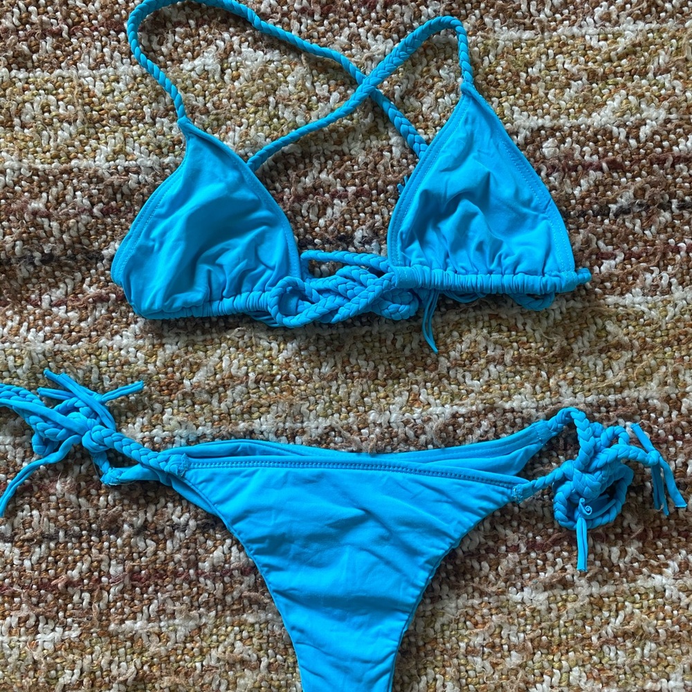 Baby blue two piece bikini